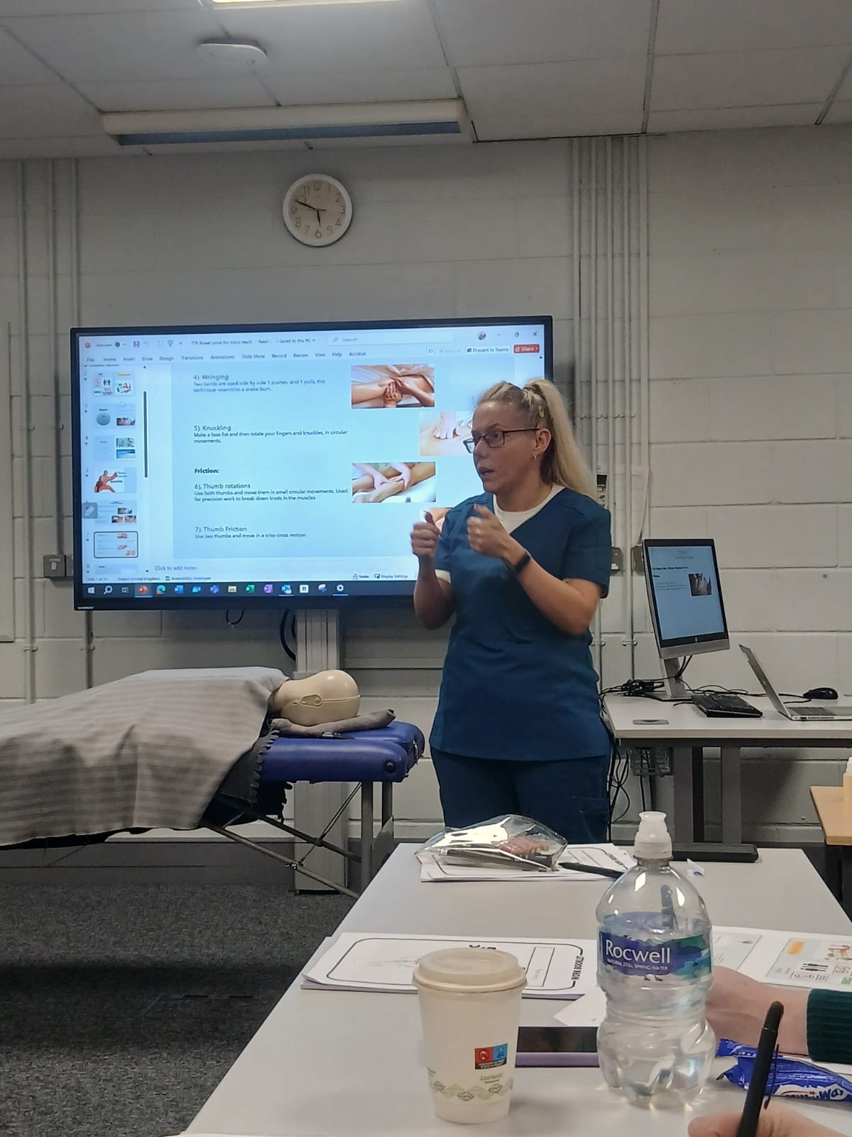 Anatomy and technique teaching at TTR Training Academy